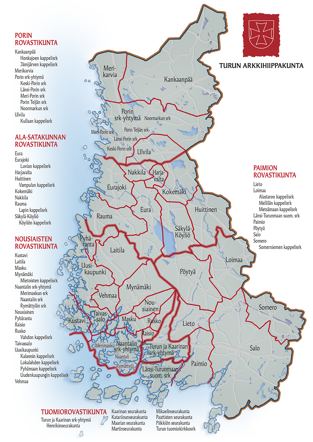 Tietoa hiippakunnasta | Turun arkkihiippakunta