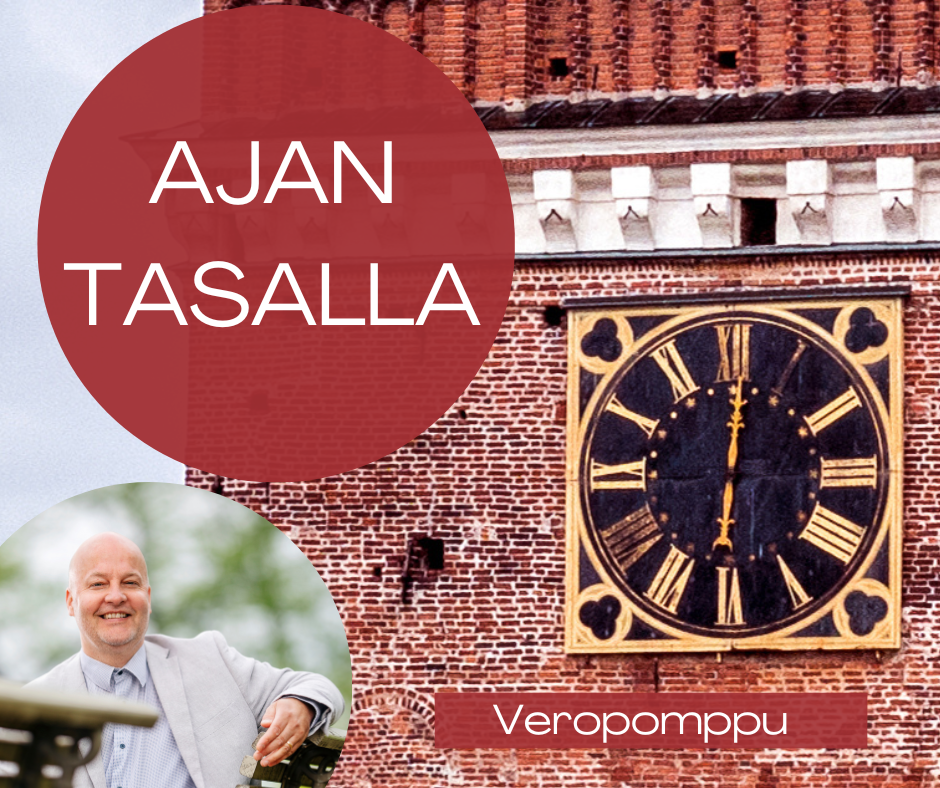 Ajantasalla mainos.