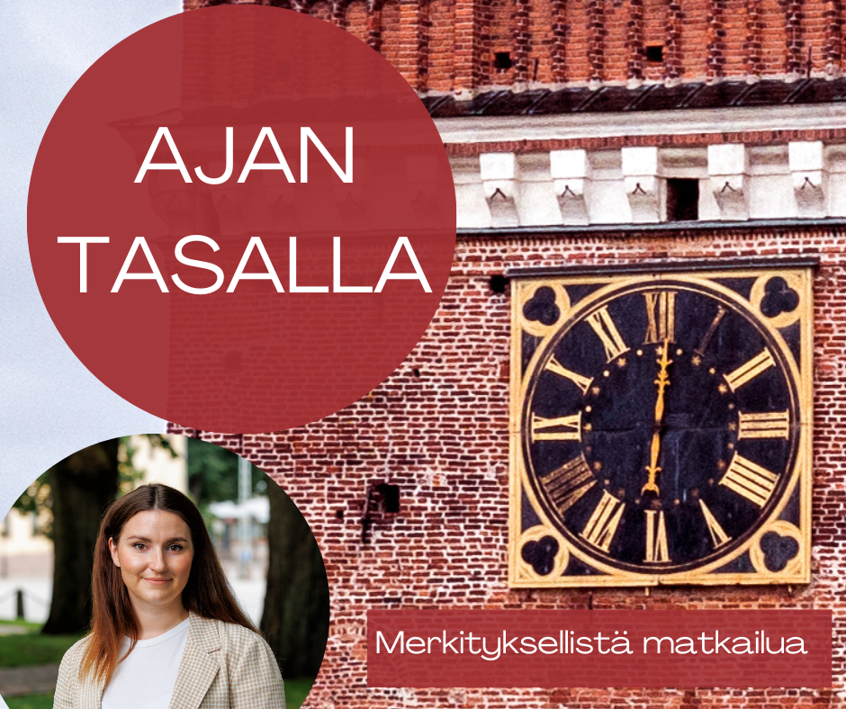 Ajantasalla mainos.